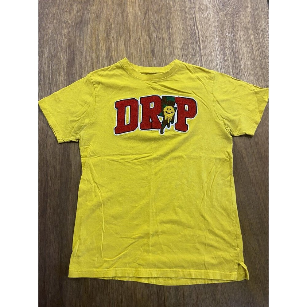 FWRD Denim DRIP Embroidered Yellow Graphic Tee XL